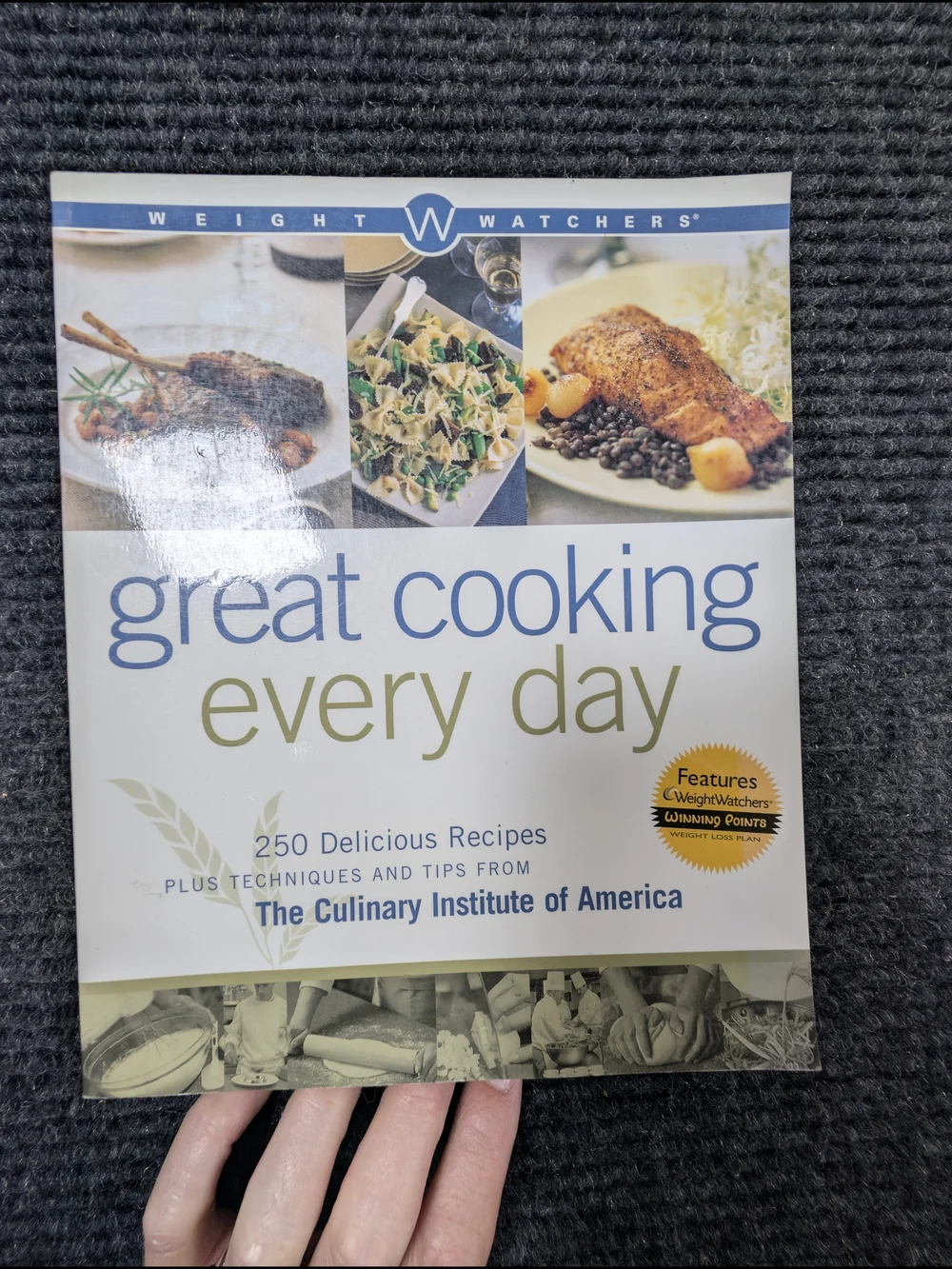 Weight Watchers Great Cooking Every Day Cookbook - White, Blue, Green Cover